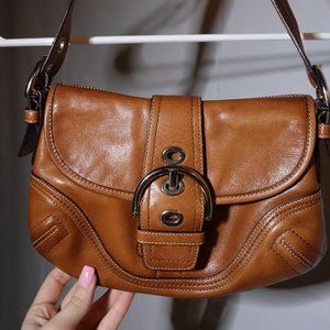 Brown Leather Coach Purse